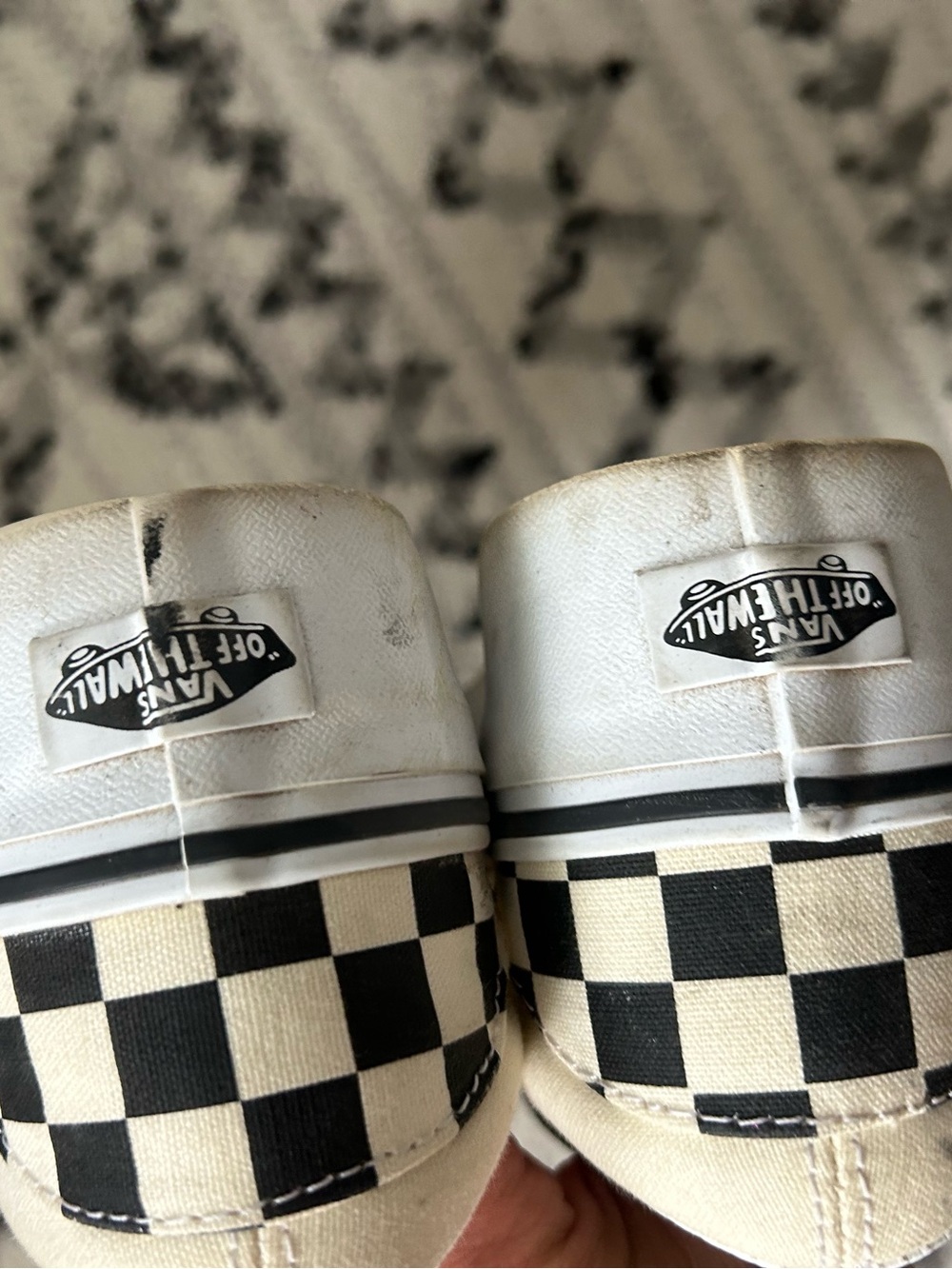 Vans Checkerboard Slip-On Sneakers - Black & White - Picture 3 of 5